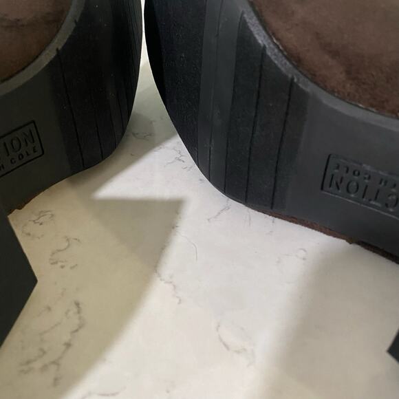 REACTION Kenneth Cole Road Stretch Womens 8M Chocolate Boots Booties - Picture 5 of 9